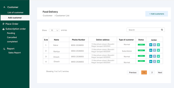 Customer Module